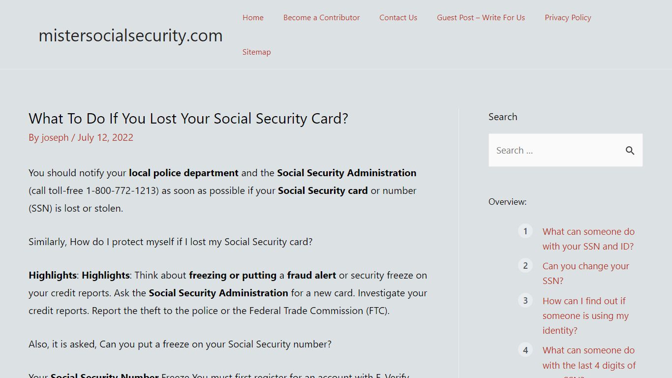 What To Do If You Lost Your Social Security Card?